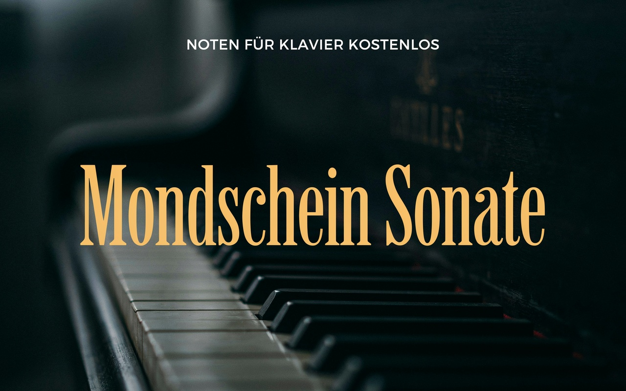Mondscheinsonate Noten 3. Satz für Klavier kostenlos zum Download