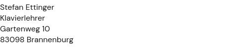 Adresse des Seitenbetreibers